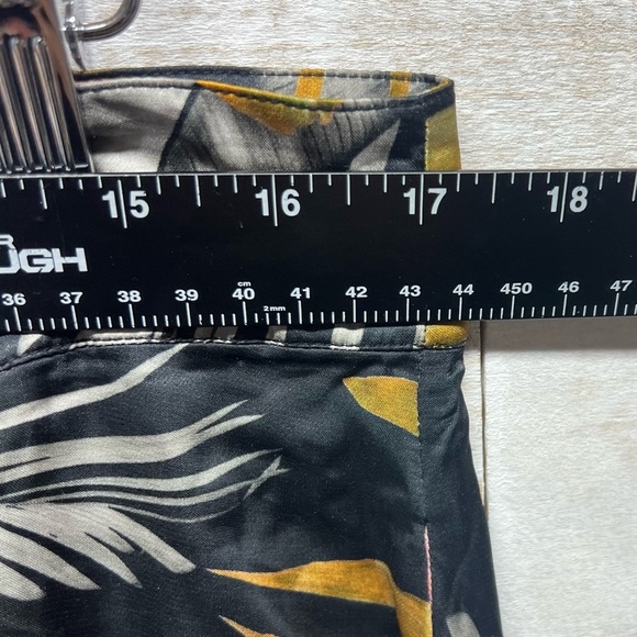 Favorite Daughter Maxi Skirt Womens 16 Button Front Silk Blend Black Floral - Picture 8 of 9